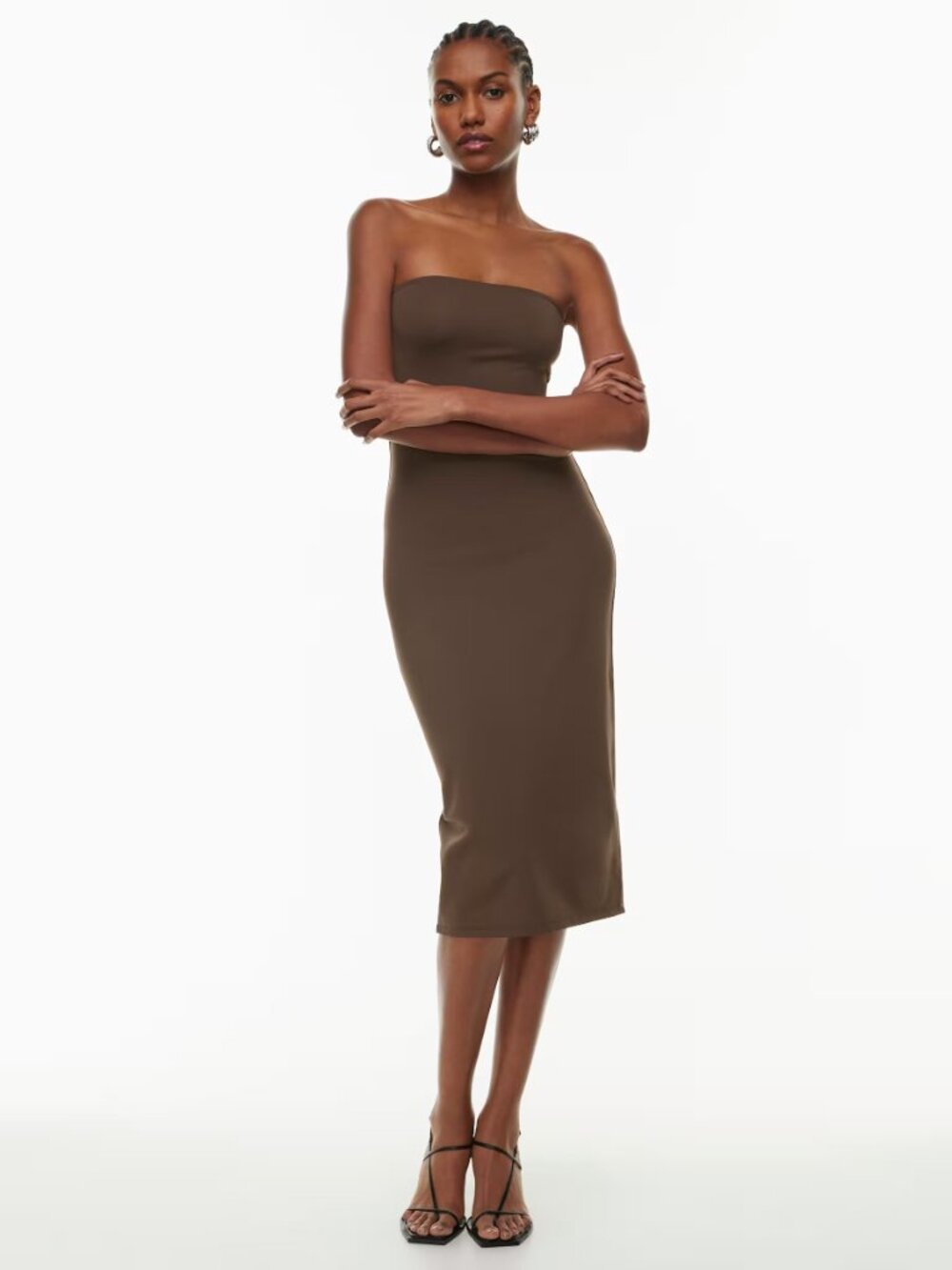 Aritzia - Babaton - Contour Midi Tube Dress - Size SM - Beige